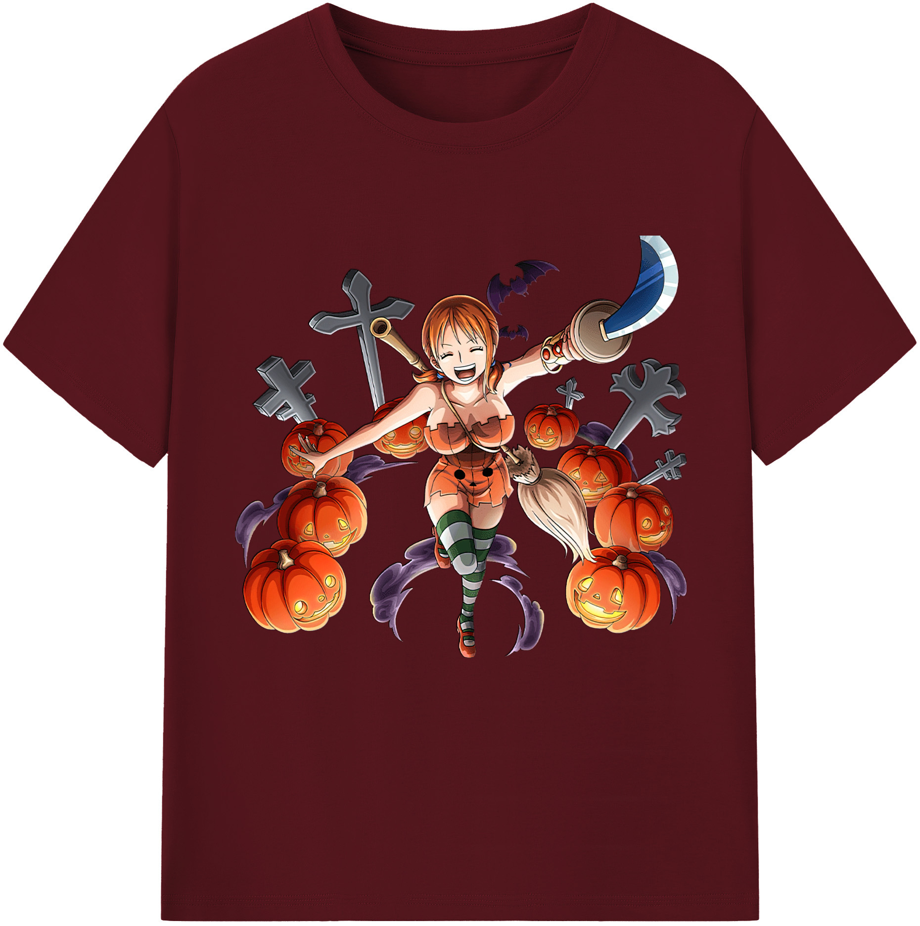 ワンピース ナミ ONE PIECE Nami 綿100％半袖Tシャツ（フロントプリント）